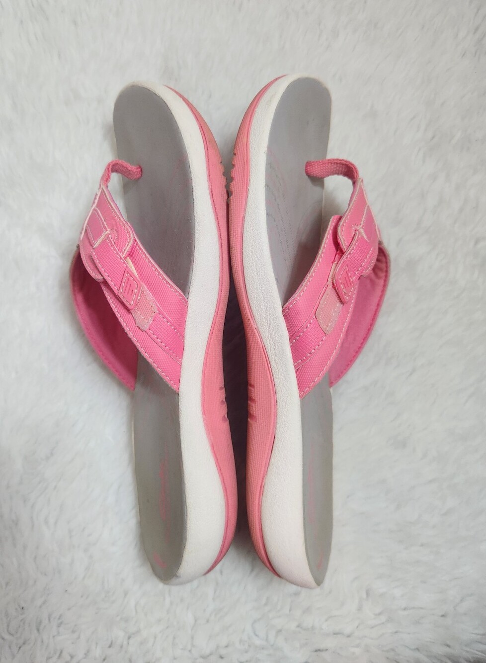 Clarks Cloudsteppers Pink Sandals - Picture 7 of 9